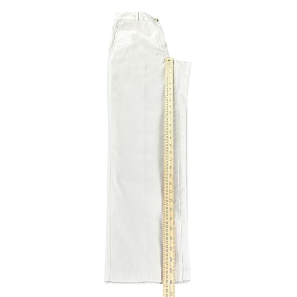 L.L.Bean Favorite Fit Pants Women Sze 4 Cream Flat Front Classic Straight Khaki - Picture 12 of 12